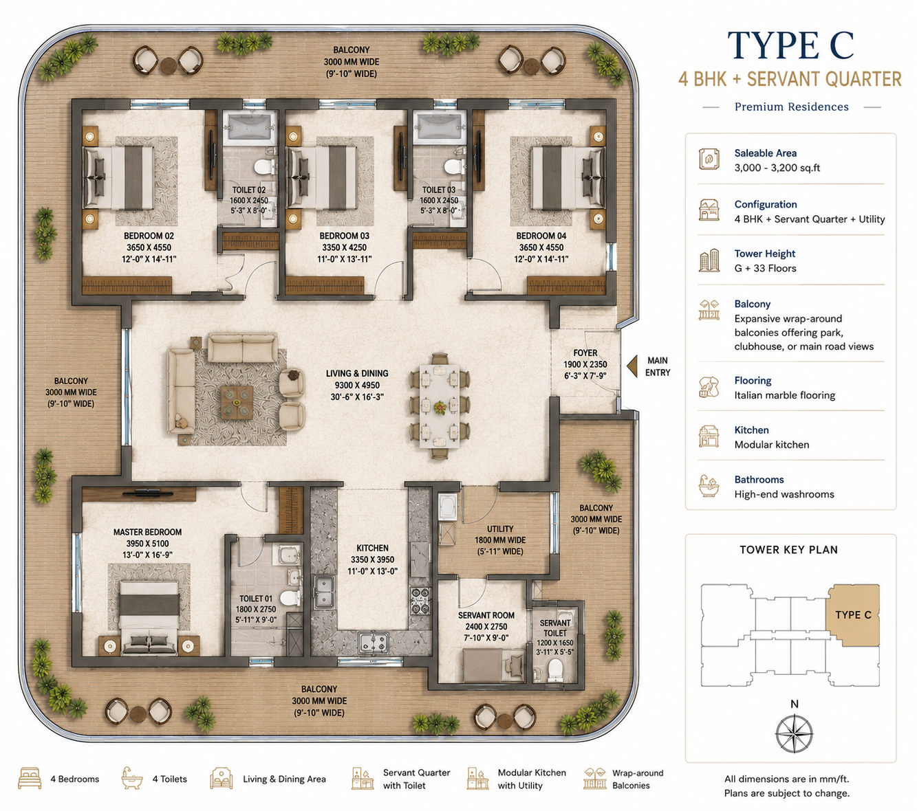 Type C Floor Plan