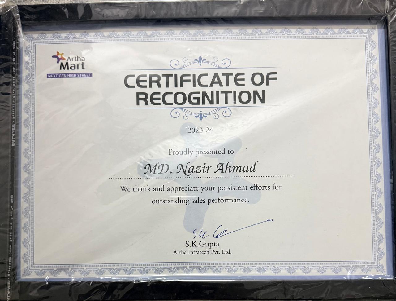 Certificate